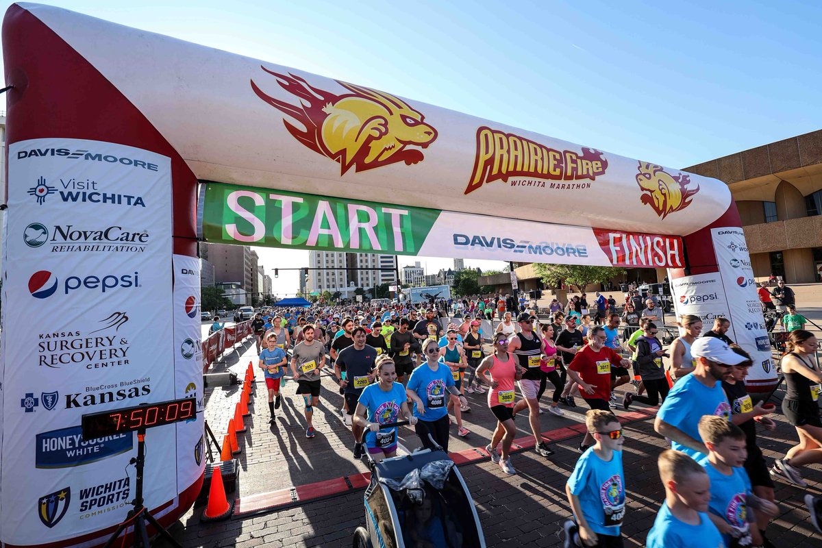 DowntownWichita's tweet photo. Good luck to the #PrairieFireMarathon runners today! πββοΈπββοΈ
While in town be sure to explore #DowntownWichita's shopping, restaurants and more. Discover the local scene at https://t.co/kMxbtHDryQ. https://t.co/R3GIWQRTah
