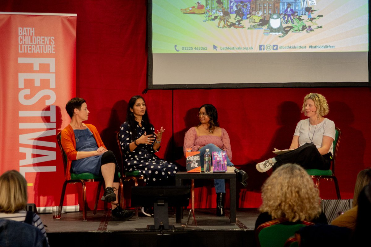 ⭐️ We had such a wonderful evening on Wednesday at the Creative Writing for Young People event hosted by our friends at @bathspauni ⭐️ We heard from three incredibly talented YA writers: @anikahussainwrites, @tia_fisher_writes, and @devyani_nk who shared their stories!