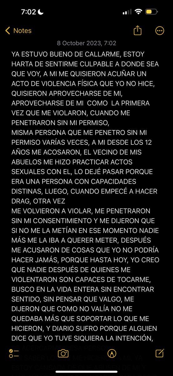 GVAJARDO's tweet photo. ES MOMENTO DE PONERLE FIN A LA HISTORIA, A MI ME INVENTARON COSAS Y NO DIJE NADA PORQUE ERA “LO CORRECTO”, A MI ME HAN VIOLADO DESDE LOS 12 Y TENGO TESTIGOS DE QUE YO NO HICE NADA,FIN A LAS MENTIRAS. https://t.co/Bo6Fx33MtT