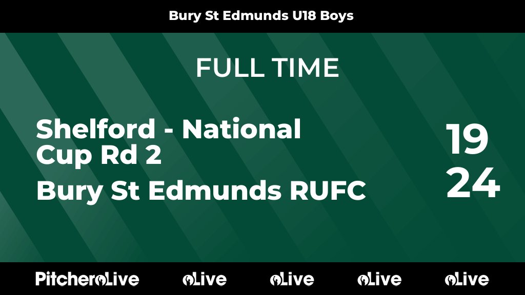 BSERugby's tweet photo. FULL TIME: Shelford - National Cup Rd 2 19 - 24 Bury St Edmunds RUFC
#SHEBUR #Pitchero
https://t.co/O7BdIaRzlK https://t.co/p40RTZ03vI