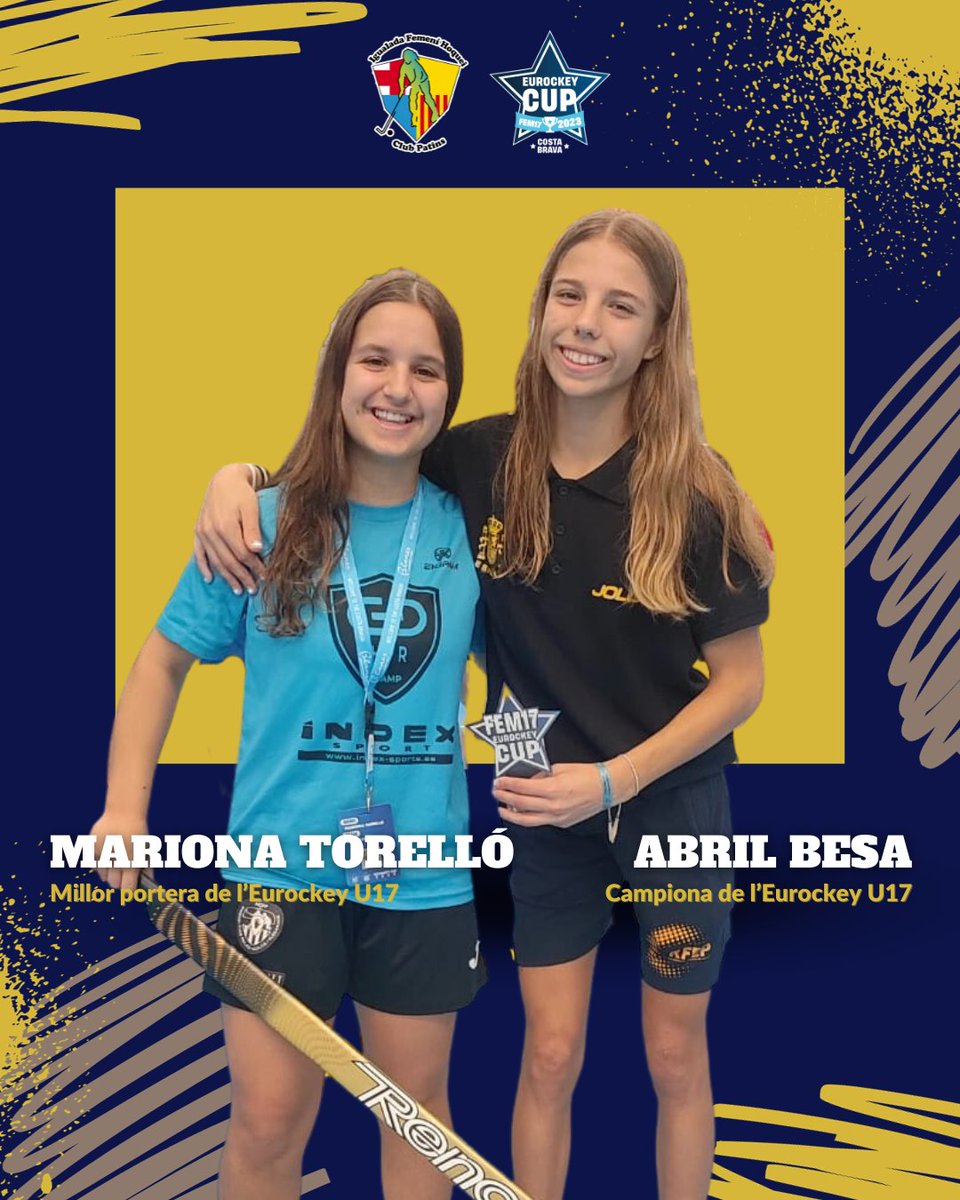 🏆Abril Besa campiona de l'Eurockey i Mariona Torelló millor portera del torneig

#Igualada #IFHCP #eurockeycup #baseIFHCP