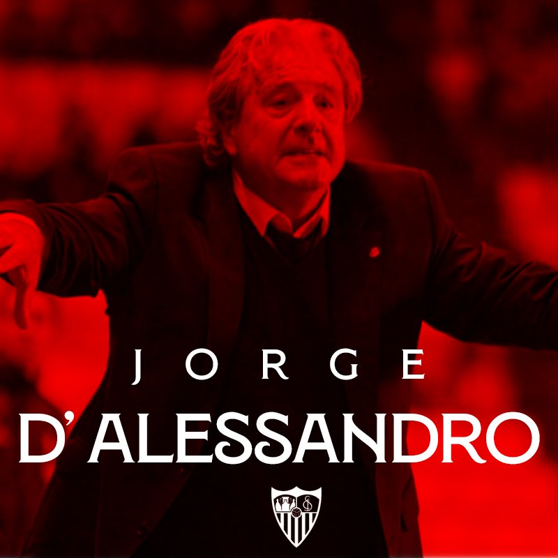 🚨 Jorge D'Alessandro, nuevo entrenador del #SevillaFC.

¡Bienvenido, míster!

#WeareSevilla #NuncaTeRindas