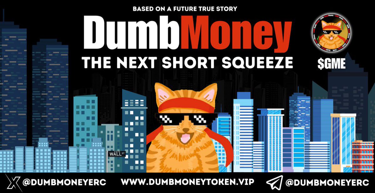 Official GIVEAWAY! Because Felix love you , apes.
1) follow <a href="/Felix_ETHEREUM/">Felix ( GME guy )</a> and <a href="/DumbMoneyERC/">DumbMoney | $GME</a> 
2) Like and repost this tweet and tag 2 friends!
10 winners will win 10.000 $GME EACH! 
For a total prize pool of 100.000 $GME! #dumbmoney #dumbmoneyerc