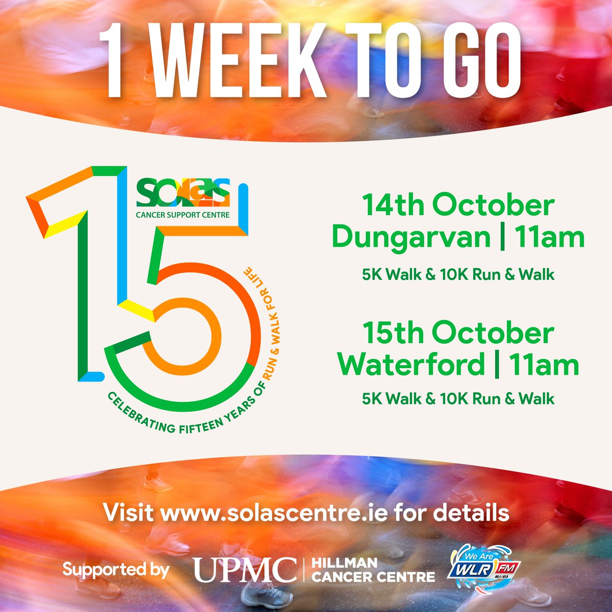 SolasCentre's tweet photo. JUST ONE WEEK TO GO 🏅🧡

We are super excited🥳🤗

Still time to sign up ⏰👇

https://t.co/nmn7Mbrqxh

#RFL2023 #GoOrangeforSolas #Run #Jog #Walk 

@wlrfm @UPMCinIreland https://t.co/Y7jslsWZTK