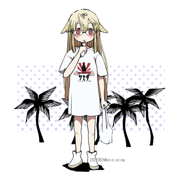 夏休みに遠征してきた中高生が鎮守府近くのコンビニとか立ち寄って「もしかして艦娘に会えたりしちゃうかも～(キャッキャ)」とかやってるとその背後に、無限にアイスを食べているあれやこれやが立っているかも知れない