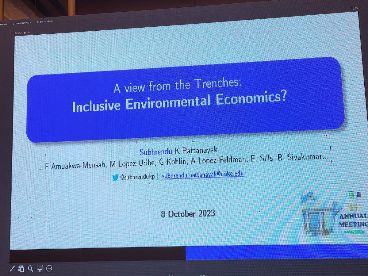 17th EfD meeting day 4. 
Inclusive environment economics?
😊
<a href="/subhrendukp/">Subhrendu K. Pattanayak</a>