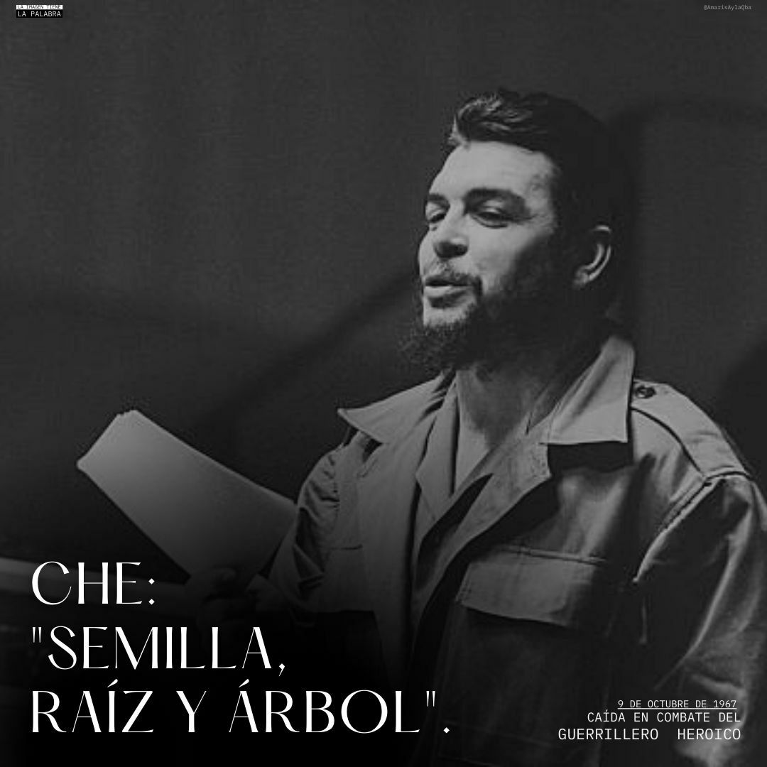 "Mientras haya un socialista de pie [...] Fidel estará entre nosotros y para siempre. #CheVive #CubaPorLaVida