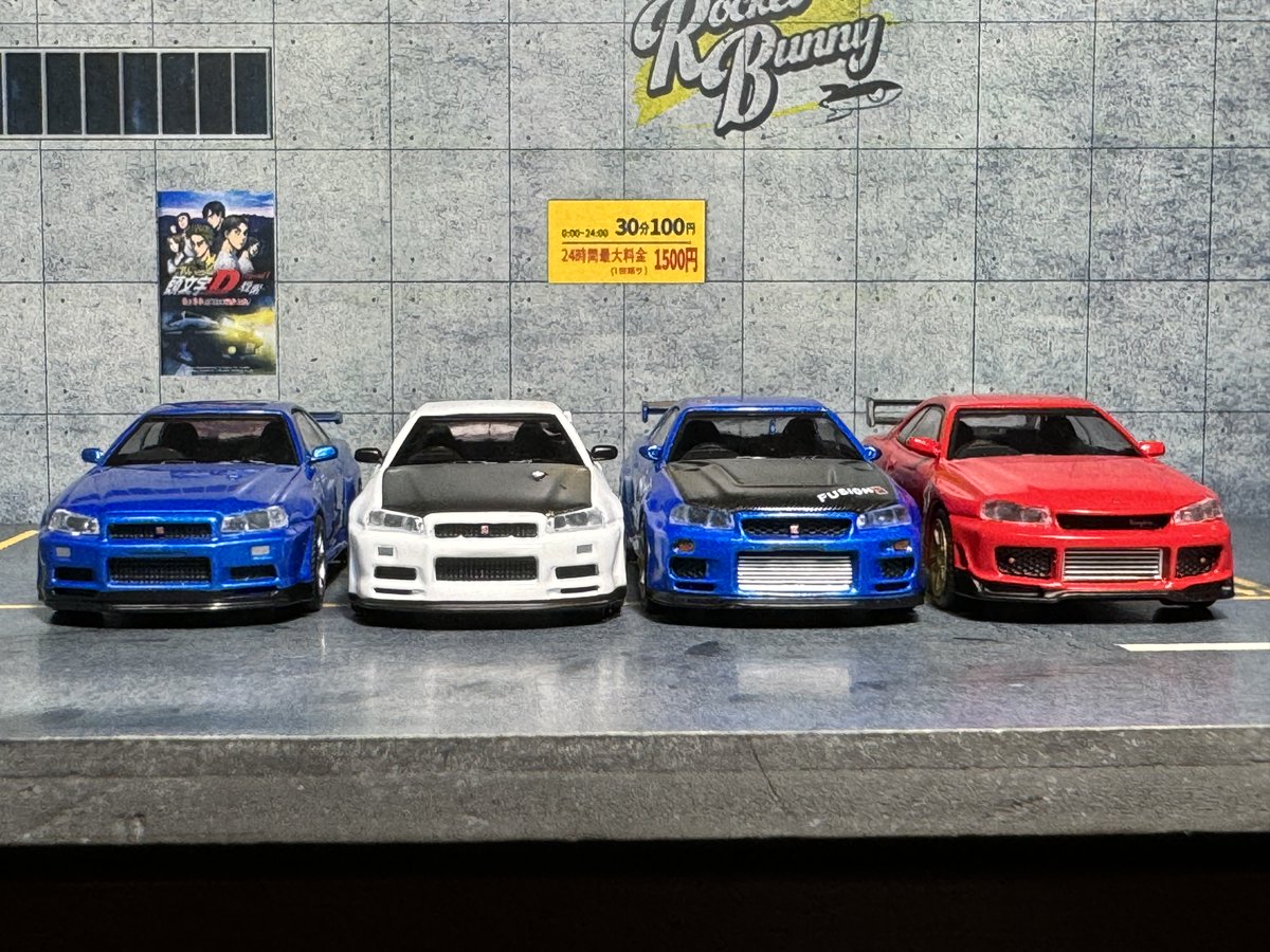 jakomaru's tweet photo. Nissan Skyline GT-R Tommykaira R-z Red
以前購入したMINI GTのVスペⅡN1とトップシークレットと比���
最後は標準モデルも一緒に
#TSM_Model #MINIGT
#BNR34
#ミニカー https://t.co/s3PE0nMq4V
