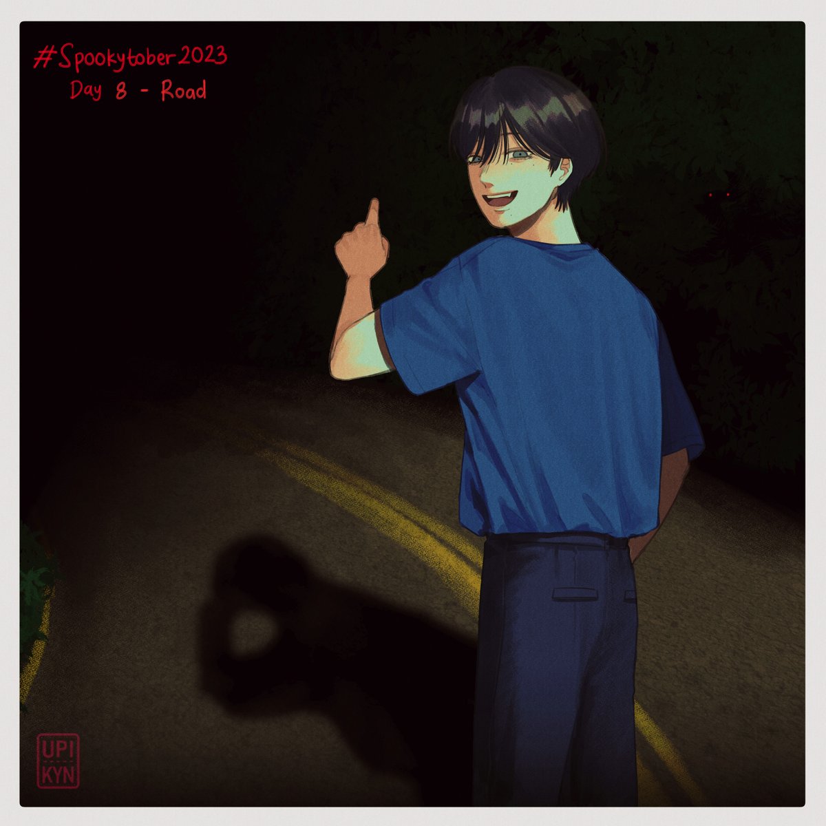 Upi_Kyn9's tweet photo. #spookytober2023 Day 8 - Road
"We will never know what lies ahead of us."

#oc_tober https://t.co/xG24BJmBLQ
