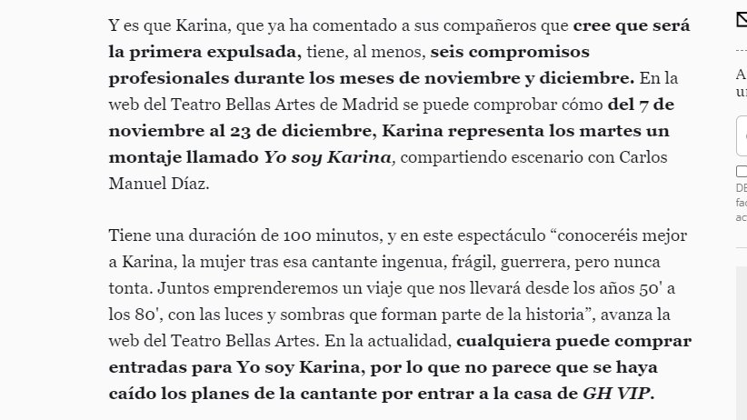 noah90_'s tweet image. Karina tiene conciertos, no ninguna patología. Pero hay cosas, que por contrato, no se pueden hablar.
#ghvip8o #GHVIPDBT3