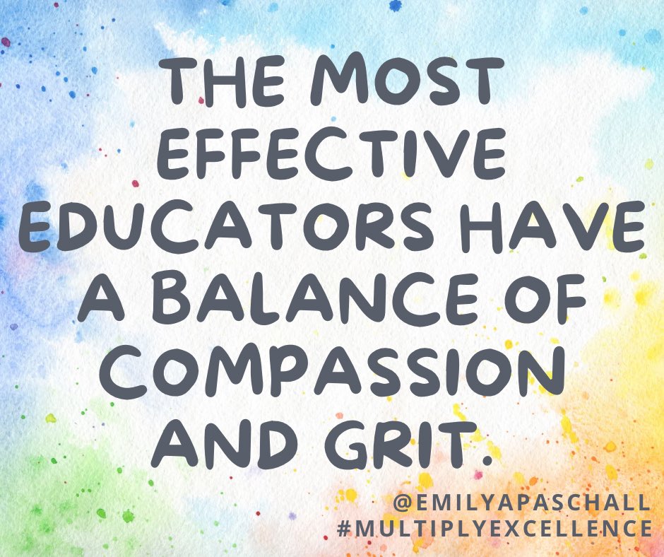 Every kid can and will succeed when they have a champion who believes in them. The magic ingredients? 🔹Compassion and grit.🔹 Meet them with empathy first. Then love them enough to change their story. #multiplyexcellence