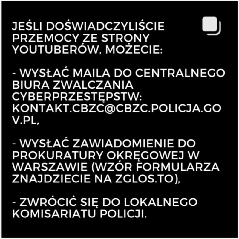 Dziękuję wszystkim za kontakt w sprawie SKKFa. Upewniłem się by sprawą zajęli się profesjonalni dziennikarze, dzięki czemu zostanie ona nagłośniona z należytym szacunkiem do ofiar. Tutaj mój udział się kończy, kolejne informacje proszę kierować do służb.