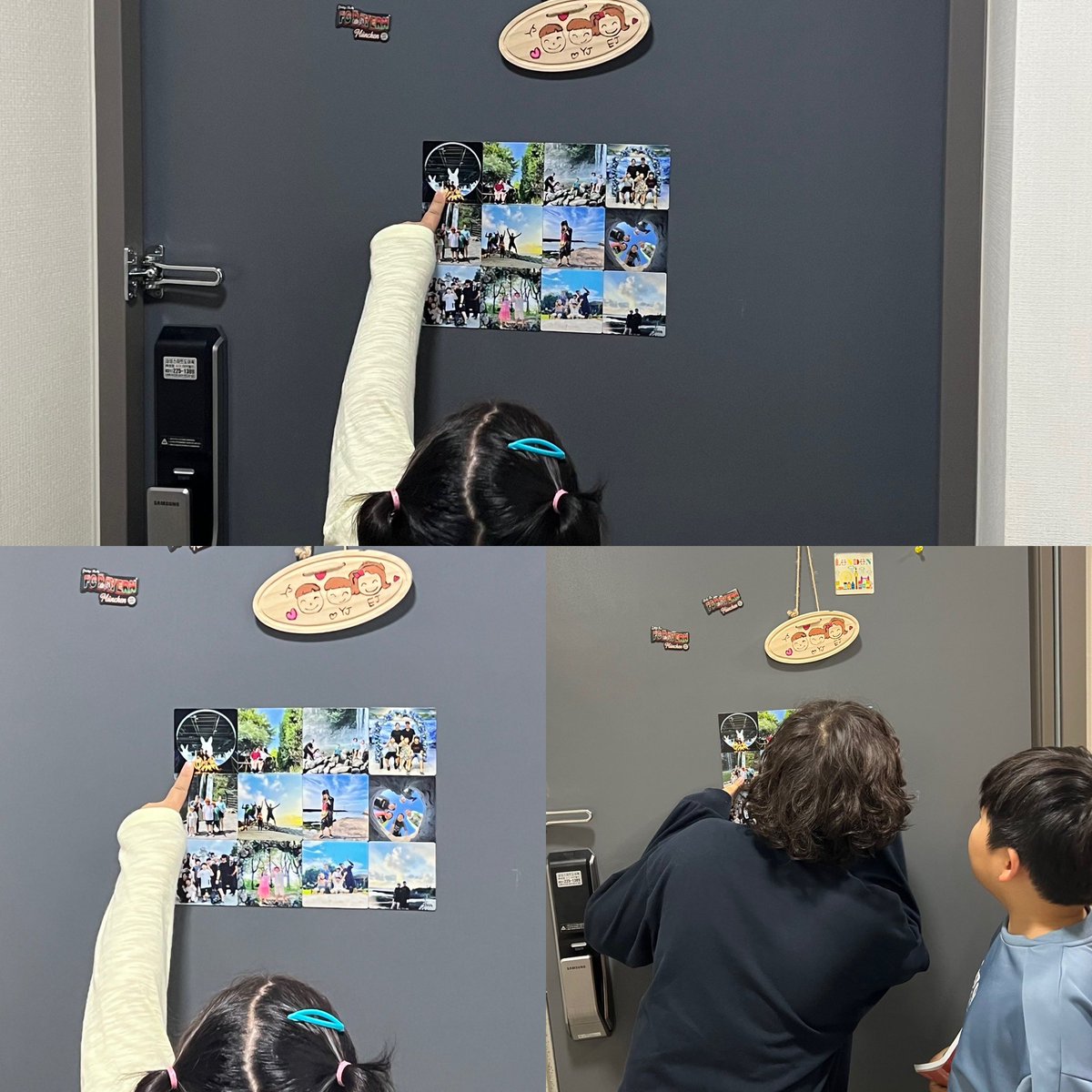 photometry's tweet image. 오늘 아침 외출하려는데,
벽에 붙여놓은 자석액자를 보면서 아이들이 이야기를 나누더라.
#제주도한달살기 이야기를 끊임이 나누는데…
잘 다녀왔다 싶다 #육아휴직 중 가장 잘하고 행복했던 순간이었다.