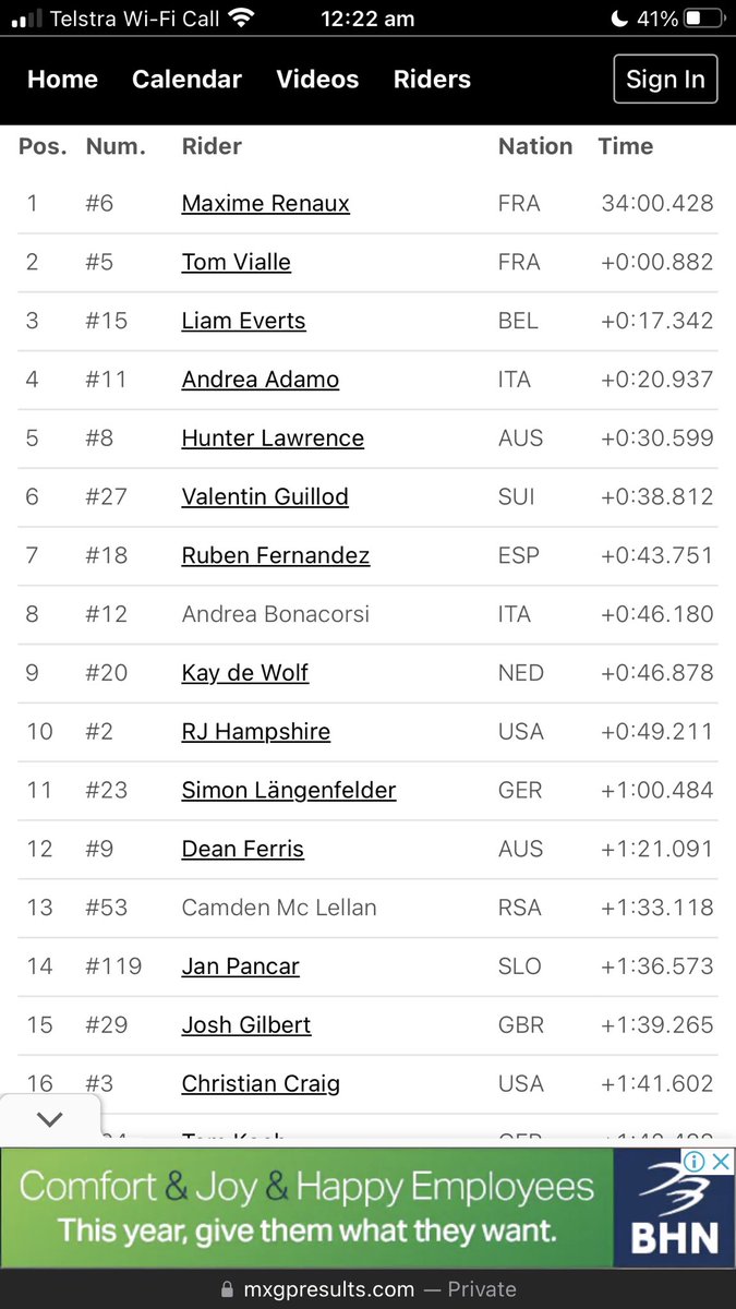 Fireguard_au's tweet photo. @mxgp Team Australia holding down 2nd overall! 🇦🇺🟢🟡🤙🏻 Awesome team riding lads! 

Hats off to France they have been amazing at home https://t.co/G5uf0OR5tg