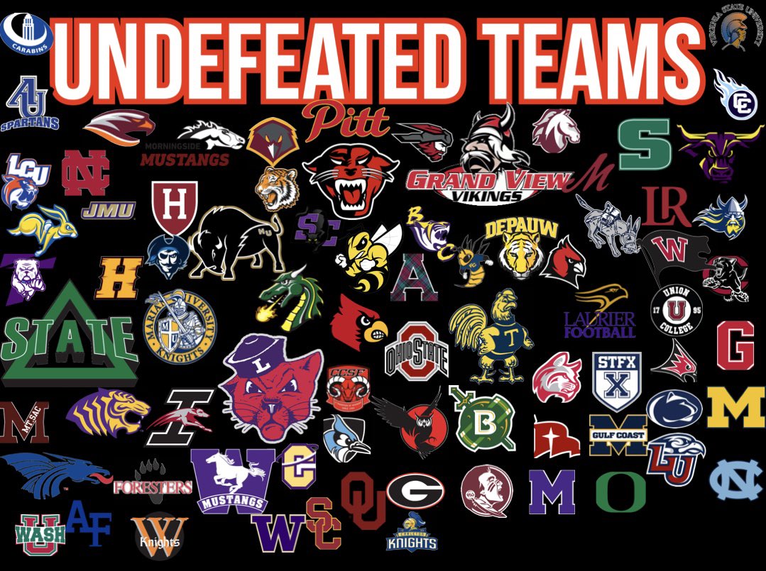 The list of the undefeated is getting smaller and smaller

Is your team still undefeated?

#CollegeFootball #CFB #FCS #d2fb #d3fb #NAIA #USPORTS #JUCO #JUCOFootball