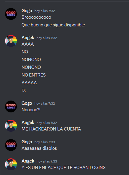Ando lo que sigue de muerto en esta cuenta, pero por si acaso.
*NO ENTREN A NINGUN ENLACE QUE LES HAYA MANDADO RESPECTO A DISCORD NITRO GRATIS*