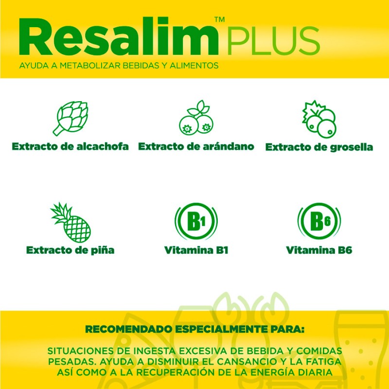 Resalim Plus contribuye a metabolizar bebidas y alimentos y ayuda al organismo en situaciones de cansancio y fatiga, proporcionándote la sensación de confort y vitalidad que tanto deseas.
#Resalim10Plus #ComplementoAlimenticio #SaludNatural #Bienestar #Nutrición