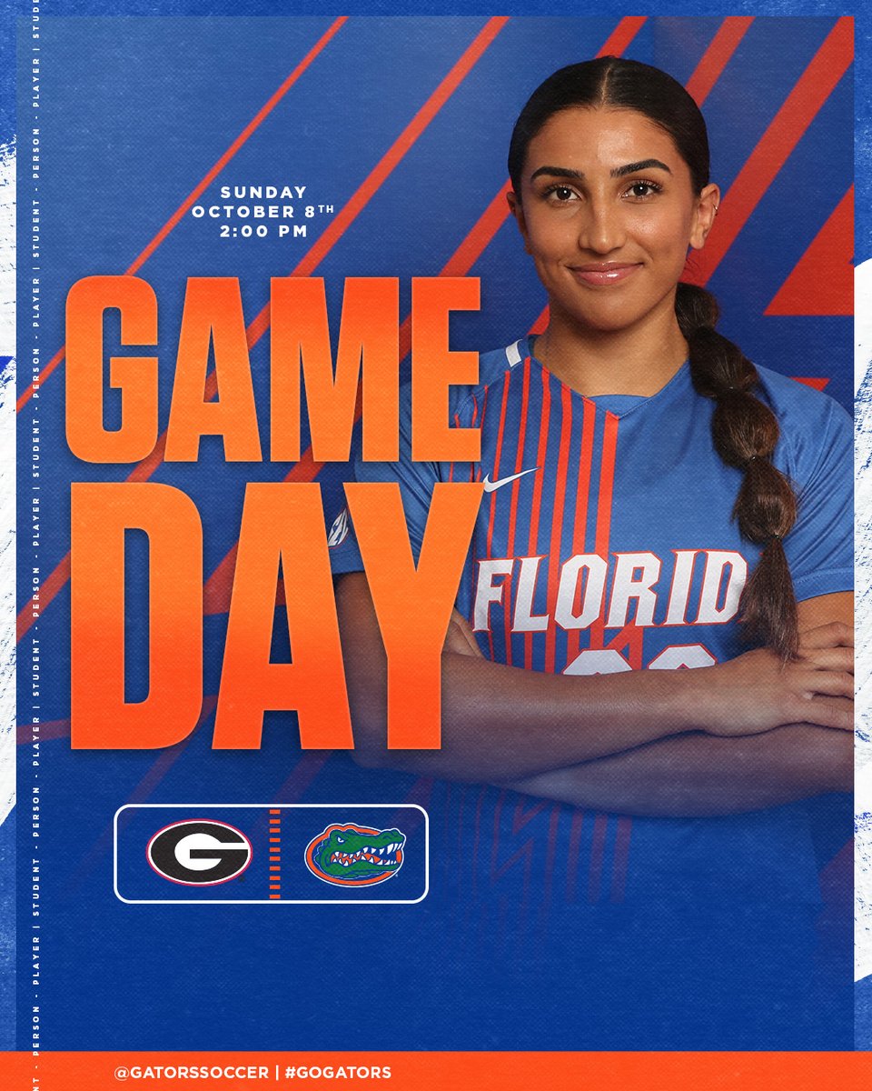 GatorsSoccer's tweet photo. Rivalry match today!

🐊⚽️ 🆚 Georgia
📍Turner Soccer Complex
🕑 2pm
📺 ESPNU
💻📱 https://t.co/PsZq0ke0hq
📊  https://t.co/QaagtxtmfT
🆓 admission

#GoGators | #StudentPersonPlayer | 🐊⚽️ https://t.co/Zb5dUe4zHu