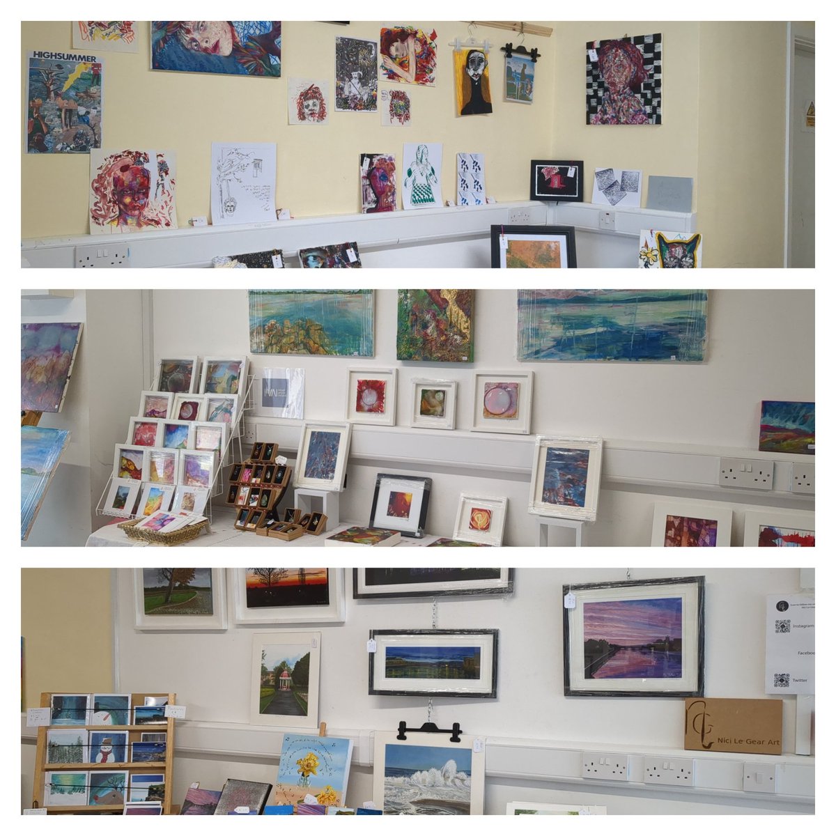 nici_quinn's tweet photo. Some of the art for sale by local artists in 19 Nicholas St, Limerick today until 5.30. 

#local #supportlocal #meettheartist #art #paintings #prints #limerick #limerickart #nicilegearart https://t.co/jN77Sfg0Pe