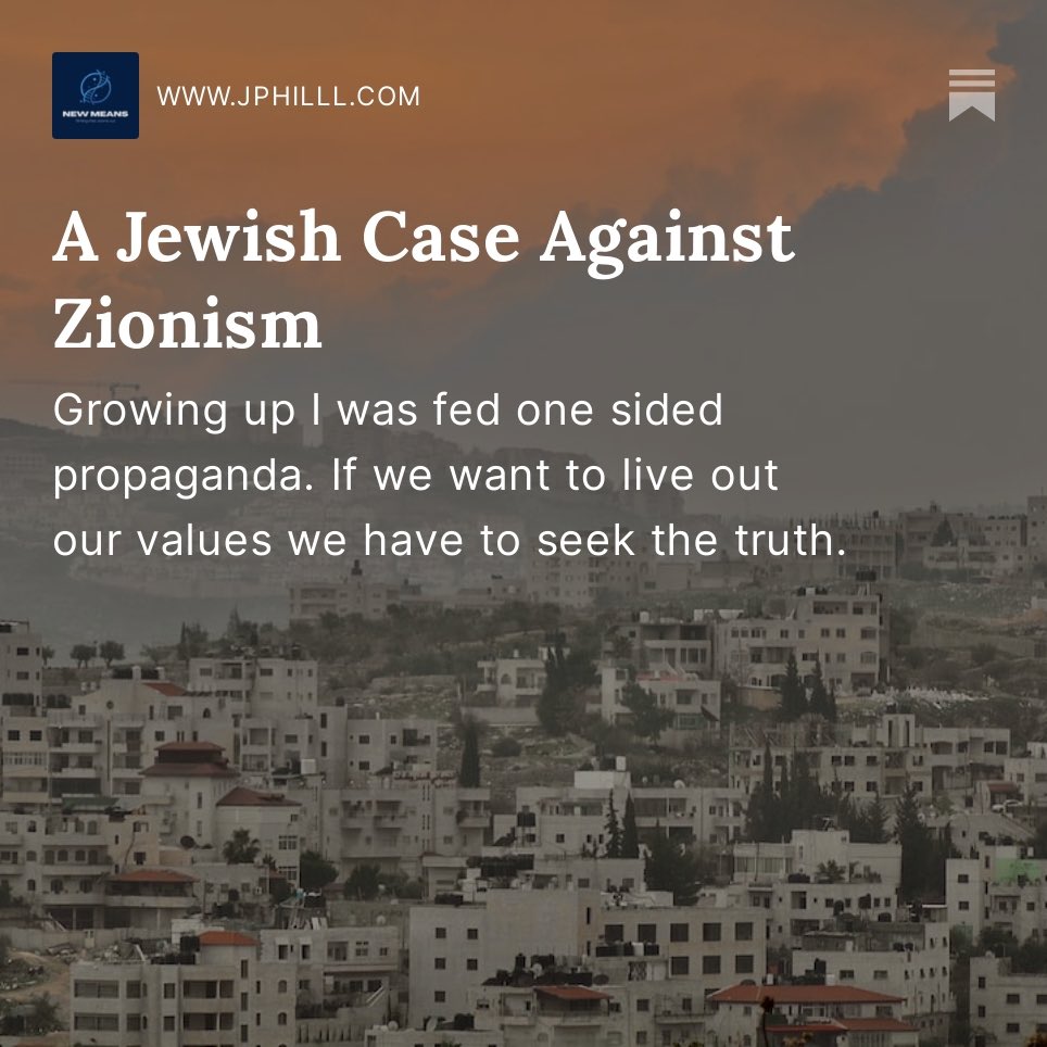 JPHilllllll's tweet image. I wrote about how growing up I was fed a completely one-sided narrative.

And how there will be no lasting peace or justice if we don’t acknowledge the truth.

Link: jphilll.com/p/a-jewish-cas…