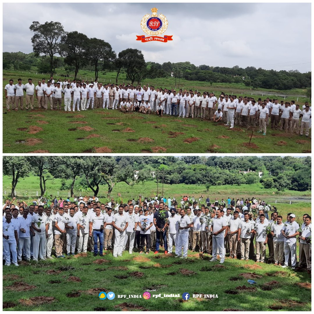 Planting  green dreams...
Officers & staff from #RPF, CLW  Chittaranjan, and 8Bn #RPSF come together to sow the seeds of a sustainable future using Miyanwaki technique. 🌱🌏  #GreenIndia @RPFCLWCRJ @8bnRpsf @rpsfhq