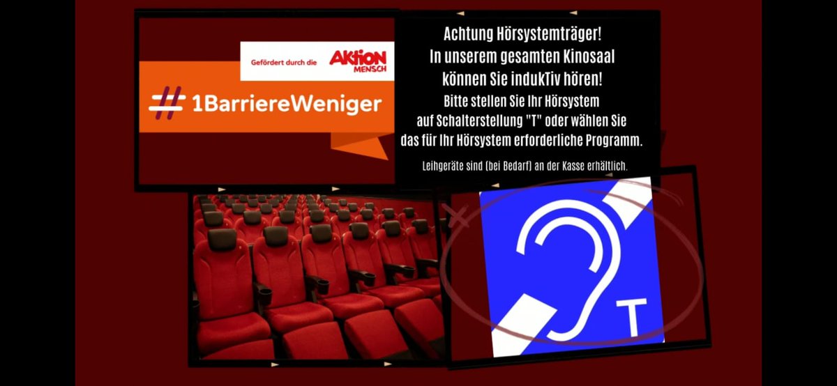 Capitol Kino Unterschleißheim jetzt auch barrierefrei für Hörbehinderte und Schwerhörige bayciv.de/news/capitol-k… #BayCIV #1BarriereWeniger