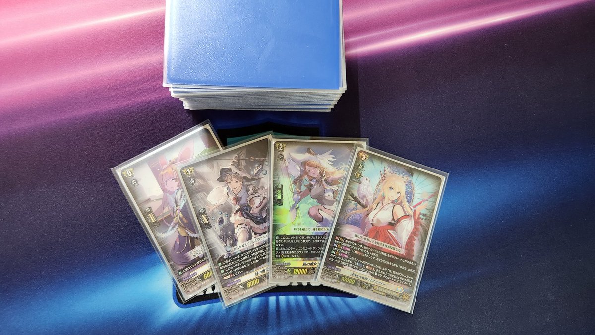kekemagon's tweet photo. モクセイVGCS参加しました！

けけまごん『ジーヴァ』
犀牙『ミネルヴァ』

どちらも2勝2敗でした。
次は月末、
『よんふぁVGCS』で
お会いしましょう♪

#ヴァンガード
#VGCS
#モクセイVGCS
#よんふぁVGCS
#NKproject https://t.co/7NICxwsYGC