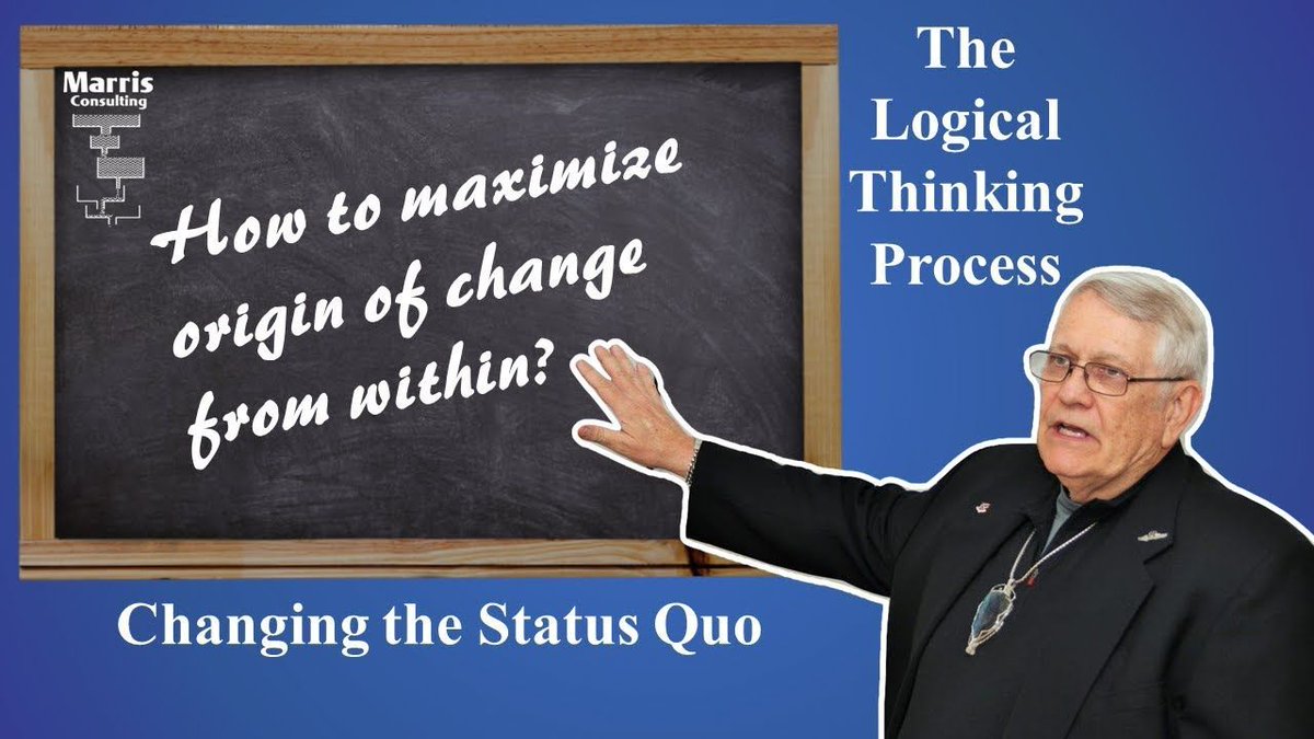 PMarris's tweet image. Bill Dettmer, Logical Thinking Process expert, explains how to maximize the odds of success when you initiate a change in your organization
youtu.be/MzoYdnrYDSc?si…
#logicalthinkingprocess #complexproblemsolving