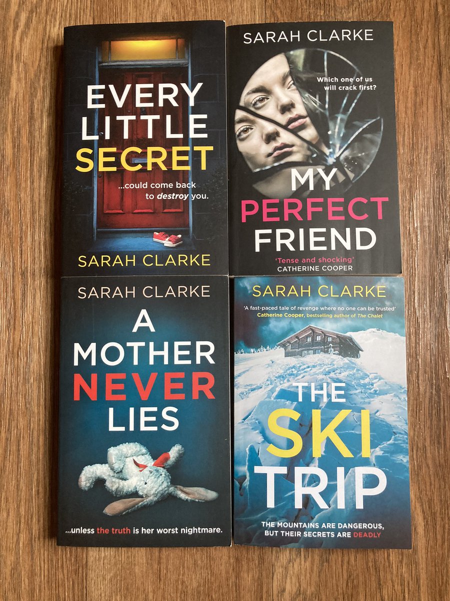 cissova's tweet photo. Thank you @HQstories and @jan_is_reading for nominating me as your fellow winner of this wonderful #giveaway!
4 psychological thrillers by @SCWwriter #EveryLittleSecret, #AMotherNeverLies, #MyPerfectFriend and #TheSkiTrip
Feeling very lucky π π #booktwt #bookblogger https://t.co/QqWf9VPlGL