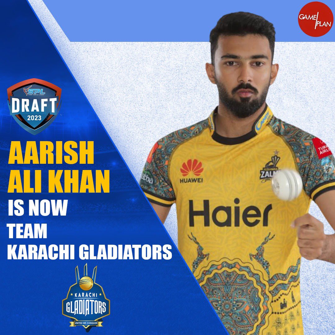 aarishkh's tweet photo. Really excited to play for my hometown team @khigladiators in @spl20official season 1!

@GamePlanPK 🤝 https://t.co/5J5JNu56rM