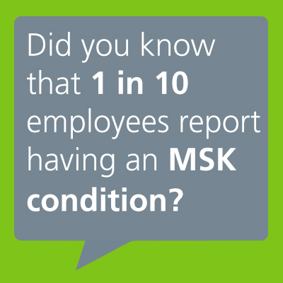Mersey_Care's tweet photo. 1 in 10 employees report having an MSK condition 😖
MSK conditions such as #BackPain, #ShoulderPain and #NeckPain are common.
Our MSK at Work webpages have information and advice to help you stay well in work 👍
https://t.co/8km0wvJmUS
#NHS #MSKHealth #BackCareAwarenessWeek https://t.co/rnJisCqFLD
