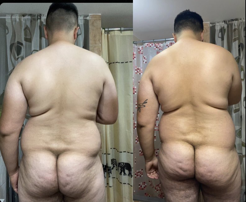 Cutefattter's tweet photo. Before - After summer 🍑 https://t.co/h3PCwYxRUe