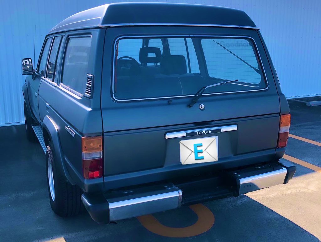 OsakaTarkey's tweet photo. 【TOYOTA　ランドクルーザー 60　初年度登録 S63年8月　ランクル60　color 特色 マットグレー 】
型式　P-HJ61V

#車#くるま#Car#TOYOTA#トヨタ#ランドクルーザー#ランドクルーザー60#ランクル#ランクル60#キャンプ#オフロード#流行り#旧車#中古車#自動車販売#板金塗装#塗装#外車#61V https://t.co/ewRgBRTnn5