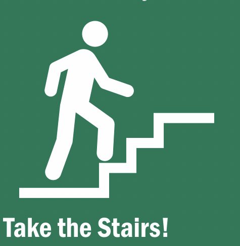New study shows association of stair 🏃🏽‍♀️use with a wide range of #health outcomes, such as incidence of 🫀heart and chronic 🫁lungs disease, #diabetes and dementia. Maximum benefit is associated with climbing at least 6 flights of stairs 📶 per day (equivalent to 60 stairs steps).