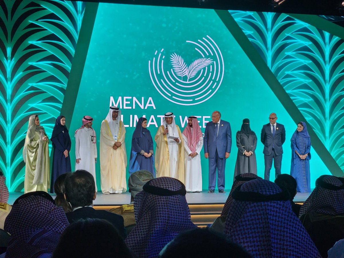 MargaretJonesW1's tweet photo. The Kingdom of #Saudi Arabia outlines its vision and plans for reducing #CO2 emissions, from #materials transition to construction of a #carbonsink and the Saudi #Green Initiative. This morning at #MENACW with @UNDPSaudiArabia @UNDPArabStates @UN_SaudiArabia @UNFCCC @UNDP @UN https://t.co/YiShWJDDd1