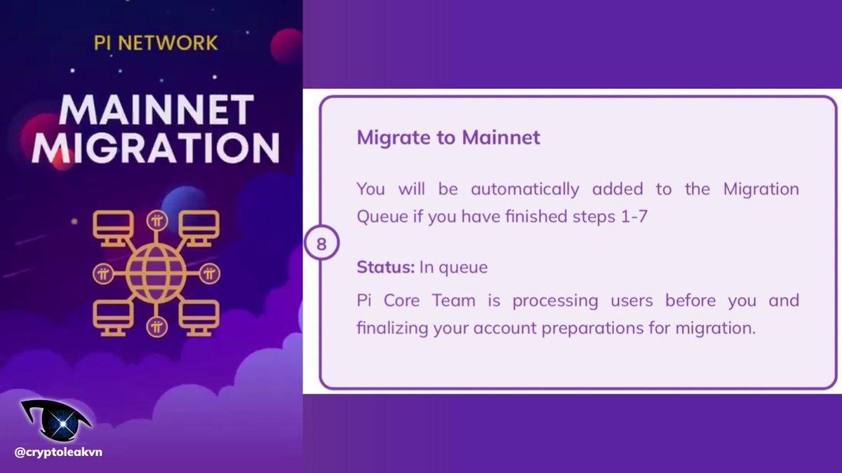 cryptoleakvn2's tweet image. ⚡️ Are you still waiting for your Pi account&apos;s Mainnet Migration❓🤔 Let us know!

✨ Kindly comment your Status below! 👇 #PiNetwork #MainnetMigration #CryptoCommunity 💬🚀