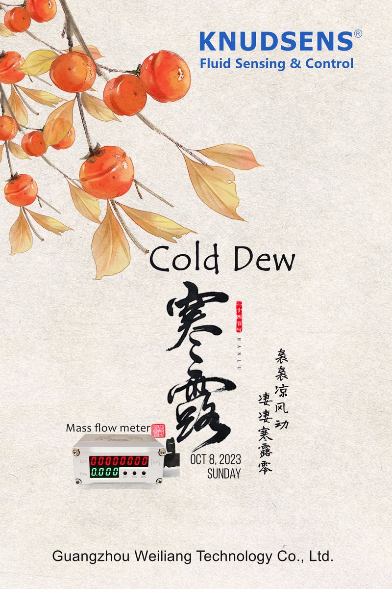 KnudsensM89675's tweet image. Traditional solar term - Cold Dew
No matter what work environment is,
Our flow meter can work well,
and our service keep on line.
You can always trust KNUDSENS.
#KNUDSENS #flowmeter #flowcontroller #fluidsensingandcontrol #knudsensflowmeter #flowinstrument #gasmeter