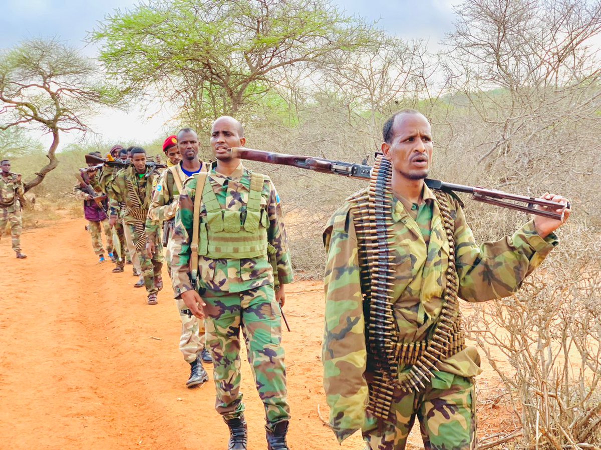 60thDivision's tweet photo. This morning's operation was carried out by the 154th Battalion of the 8th Division of the 60th Division of the country's army in Rahole area, Ganuway, Degolol, Banyaal, Bilale, Degomar, Kurman and other areas in the northwest of Dinsoor district in the Bay. https://t.co/ViqTG6nLUB