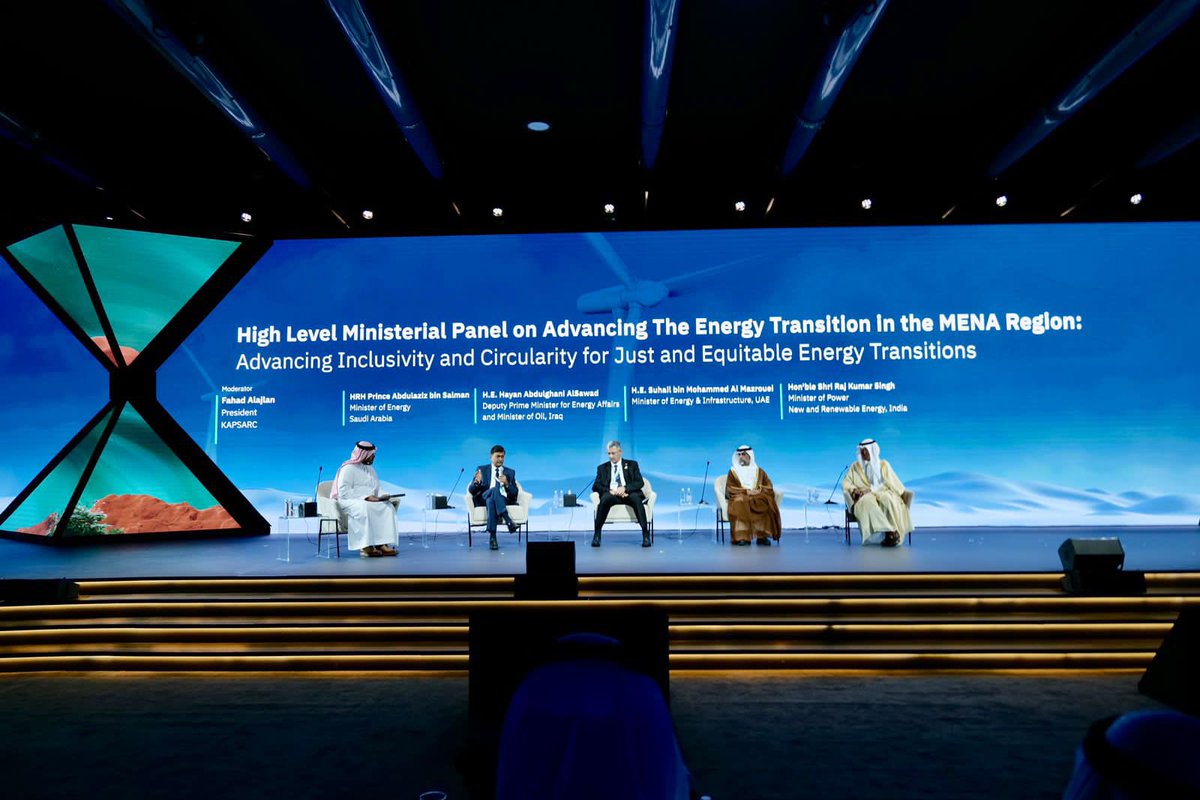 shahidsiddiqui's tweet image. @mnreindia   Union Minister R.K. Singh   @OfficeOfRKSingh participates in #MENA #ClimateWeek . Middle East and North Africa #ClimateWeek2023 is taking place in #Riyadh from Oct. 8-12 to enable low-carbon, #Climate -resilient development in the region and promote collaboration…