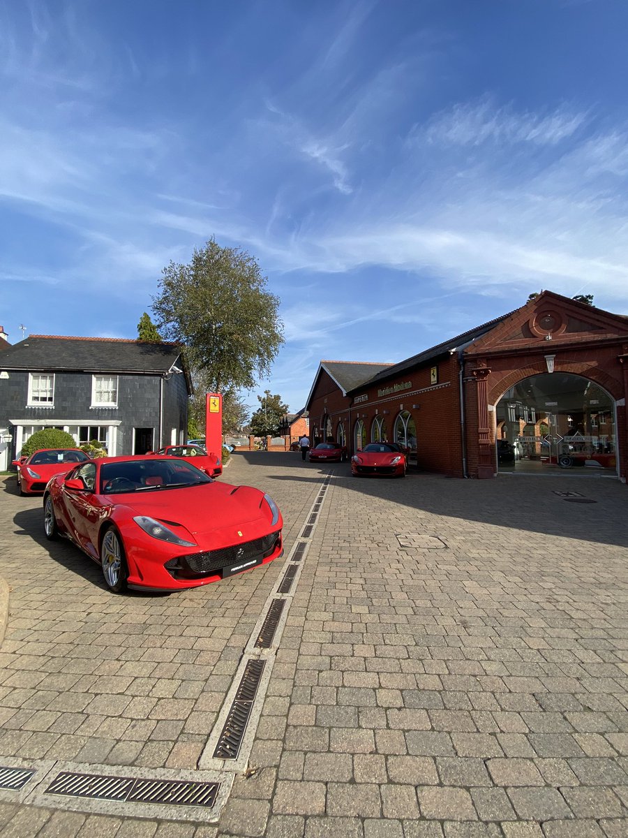 Early morning bike ride through the wonderful New Forest.. and coffee with an Italian view..🏎️