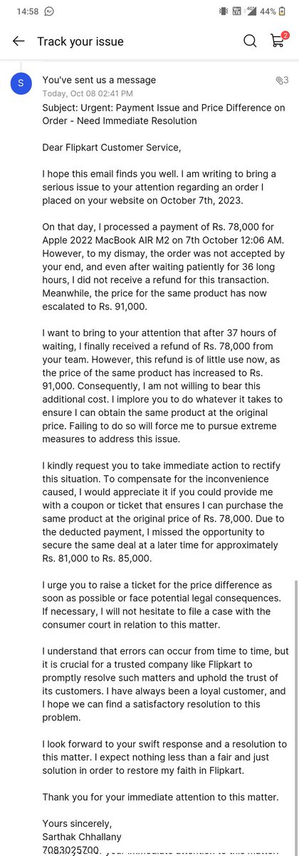 SChhallany's tweet photo. All the issues are mentioned in detail please do read and retweet max guys🙏🏻🙏🏻

#pleasereadthis
#flipkartfraud
#FlipkartYeKyaChalRahaHai 
#flipkartscam https://t.co/j8nXISCfbT
