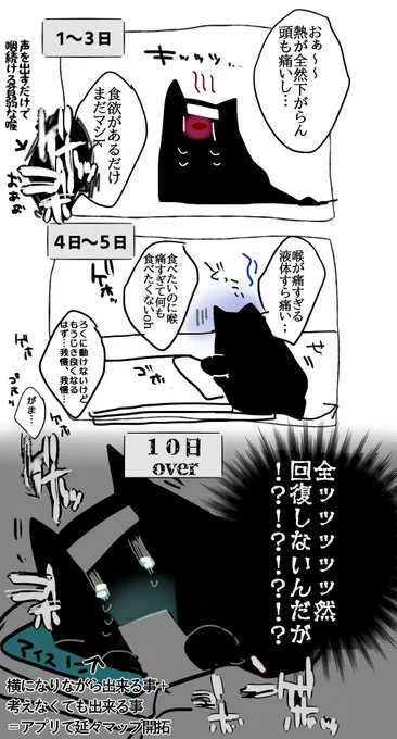 体調がちょっと戻ってきました。