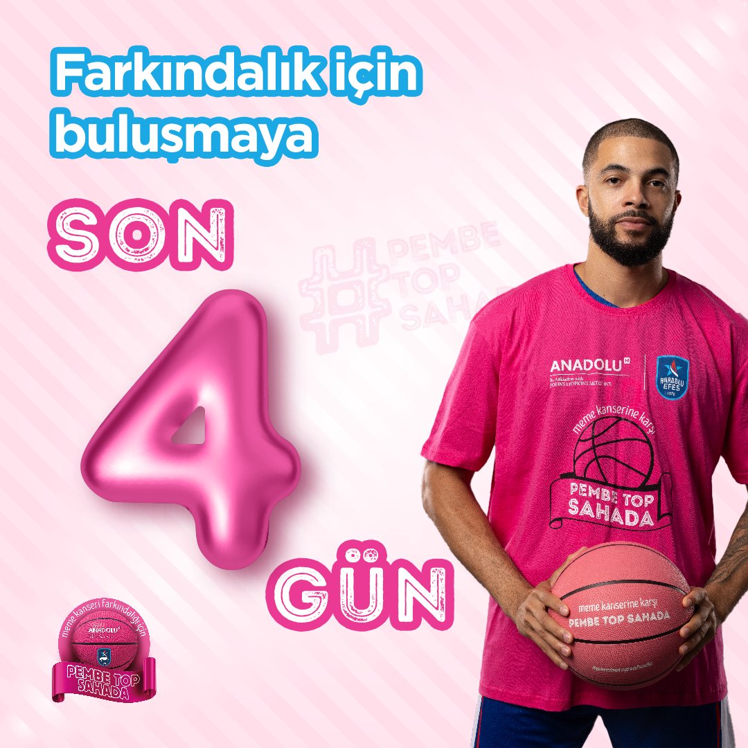 Son 4 gün! Farkındalığın Şampiyonu Pembe Top’la buluşmak için 12 Ekim’de Sinan Erdem Spor Salonu’ndayız. #PembeTopSahada #BenimYerimBurası #AnadoluSağlıkMerkezi #hcsm