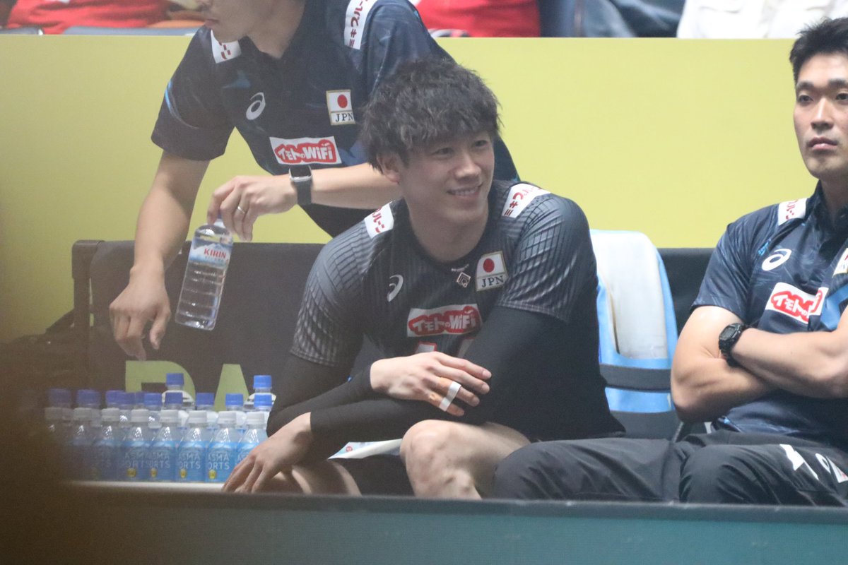 14ishikawa14's tweet photo. 今日は最初から笑顔で嬉しい☺️

#石川祐希　選手
#龍神Nippon
#YukiIshikawa
#ワールドカップバレー
#ワールドカップ2023
#パリ五輪予選
#OQT https://t.co/t3h5C7dzEa