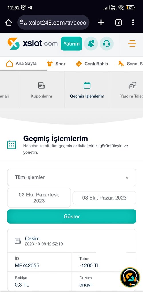 xslot248.com/tr/account/his…

1200 TL çekim talebim 5 dakika geçmeden geldi çok teşekkür ederim <a href="/Xslot_Resmi/">XSLOT</a> 
Xslot ile kazanmaya devam🔥

Siz de link üzerin den kayıt olup 150 TL veya 150 free spin deneme bonusu dan yararlanabilirsinizz