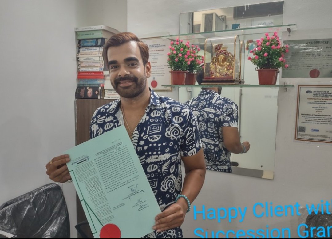 CSSudhirPurekar's tweet image. Happyness on the face of my Client for Succession in properties.