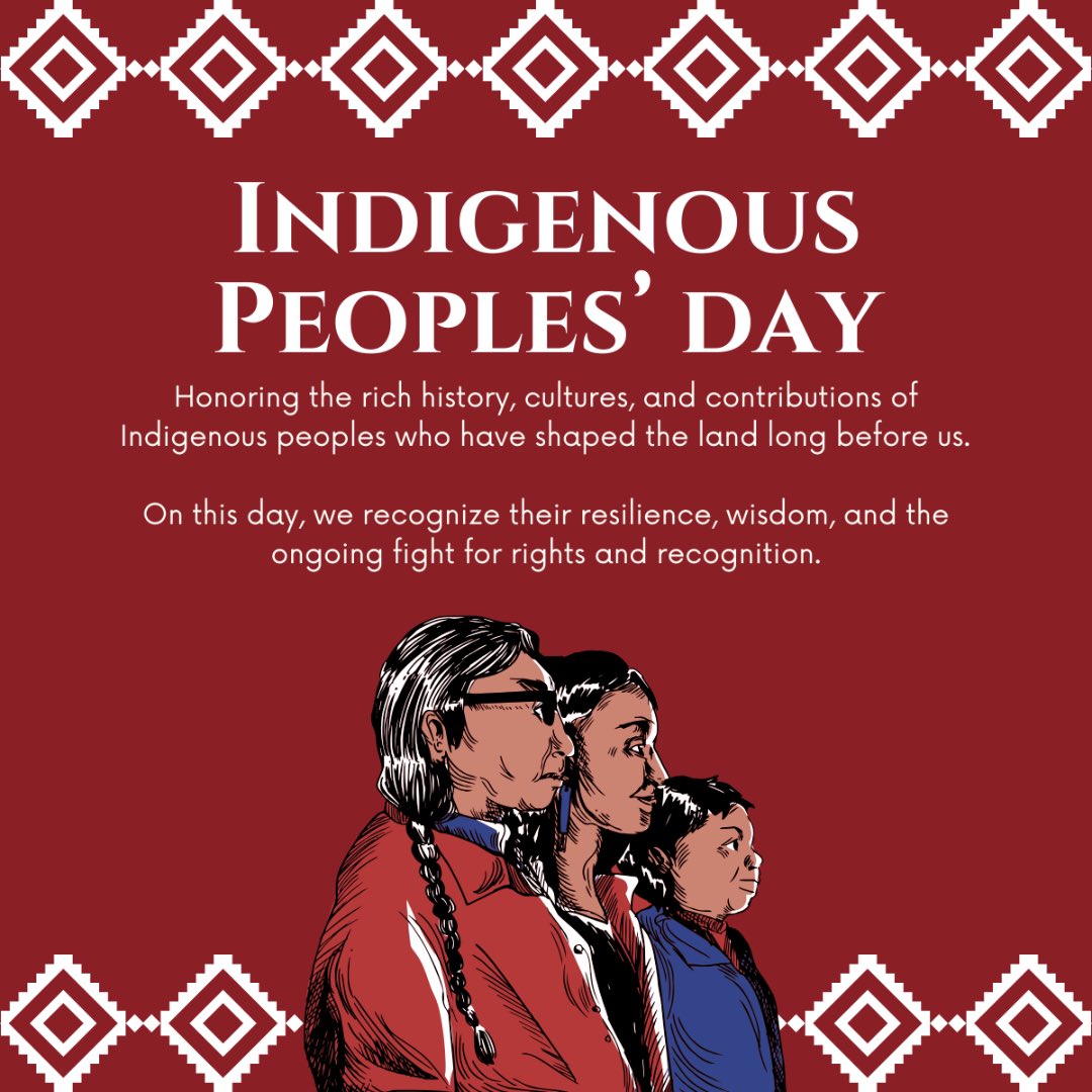 Today, we stand in unity to honor the vibrant cultures, wisdom, and contributions of Indigenous peoples. Let us remember, learn, and forge paths of understanding and respect together. Happy Indigenous Peoples Day!

#indigenouspeoplesday #firstnations #cultureandheritage #respect