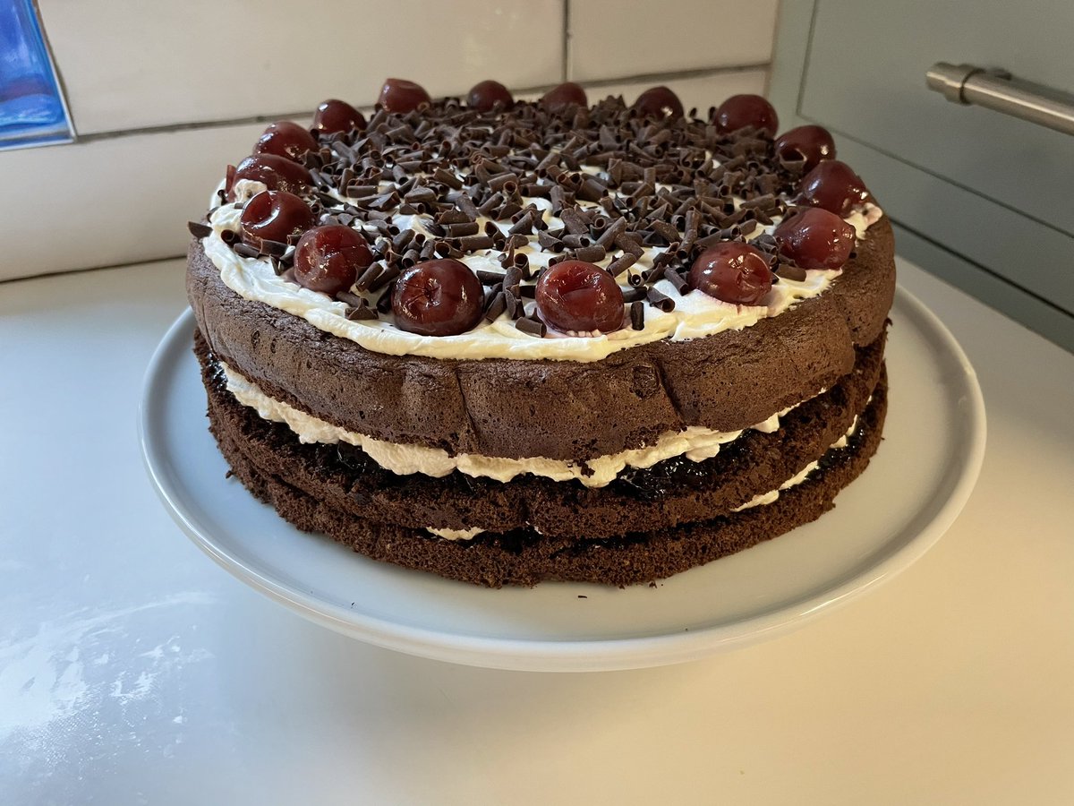 Something kitsch (or kirsch) for today’s Village Hall afternoon tea.
