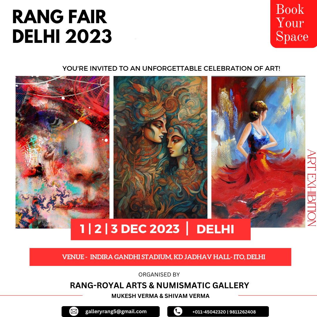 RangFair's tweet photo. You're invited to an unforgettable celebration of art!

.
.
.
.
#rangfair #artgallery #artgalleryuk #painteranddecorator #paintingartists #paintingartist  #paintinggallery #painters #painterslife #painterofthenight #painter #artgallerys #paintingartistry #indianpainter https://t.co/X1Um6Se3eA