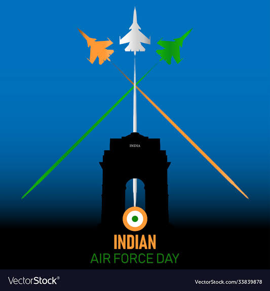 नभ: स्पर्शं दीप्तम्....Touch  the Sky With Glory...Indian Air Force Day....🫡🇮🇳🌞